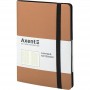 Книга записна Partner Soft, 125*195, 96арк, кліт, золота (Axent)