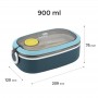 Ланчбокс 900 мл, синій (Kite)