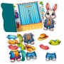 Гра розвиваюча Vladi Toys з липучками "Зайчик" VT1320-04 (Vladi Toys)