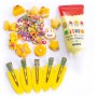 Набір для творчості "Клей з кабашонами. Заколки жовті" (Vladi Toys)