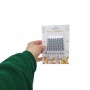Набор свечей для торта "Серебро", 10 см (8 шт) (MiC)