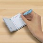 Блокнот на кнопке ПВХ+ ручка-брелок 8*7см "Капибара" Микс видов (MiC)