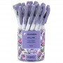 Ручка кулькова Floral White, синя (Axent)
