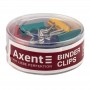 Біндер кольоровий, 19 мм, туба 12шт., ассорті (Axent)