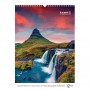 Календар настінний А3 2026 р., Waterfalls (Axent)