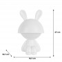 Світильник-нічник LED з акумулятором Cute Bunny, білий (Kite)