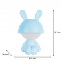 Світильник-нічник LED з акумулятором Cute Bunny, блакитний (Kite)