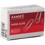 Скрепки пятиугольные никелированные, 28 мм, 100 шт. (Axent)
