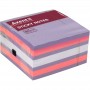 Блок бумаги с липким слоем 75x75 мм, 450 л., ассорти-3 (Axent)
