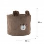 Кошик для зберігання 3100 Sweet Bear 30х25 см, плюшевий (Kite)