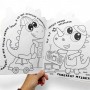 Раскраска детская "Милашки. DINOSAURUS", укр (Апельсин)