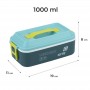 Ланчбокс 1000 мл, зеленый (Kite)