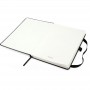 Книга записная Partner Prime, 145*210, 96 л, клетка, чёрная (Axent)