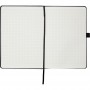 Книга записная Partner Prime, 145*210, 96 л, клетка, чёрная (Axent)