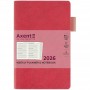 Еженедельник 2026 Partner Soft Muse, 125*195, розовый (Axent)
