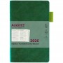 Еженедельник 2026 Partner Soft Muse, 125*195, зеленый (Axent)