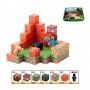 Конструктор магнитный "Майнкрафт/Minecraft" 56 элементов, фигурки героев, в коробке (MiC)