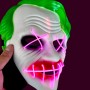 Светящаяся маска Джокер СВЕТИТСЯ (САЛАТОВЫМ) (MiC)
