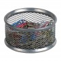 Подставка для скрепок 80x80x40 мм, мет, серебр (Axent)