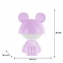 Светильник-ночник LED с аккумулятором Cute Mouse, фиолетовый (Kite)