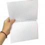 Блокнот А5, 40 л., пластик, пружина сбоку (КОРАЛОВЫЙ) (MiC)
