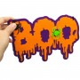 Декор з фетру BOO (ФІОЛЕТОВИЙ+ ПОМАРАНЧЕВИЙ) (Аплі Краплі)