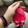 Брелок кролик хутряний, кораловий (14 см) (MiC)