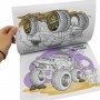 Розфарбовка,210х297 мм, (MONSTER CARS) (Art studio of Happiness)