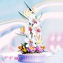 Конструктор "Белая орхидея", 476 деталей, заводной музыкальный механизм, платформа вращается по кругу, в коробке (Dumeca)