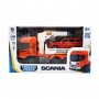 Игровой набор серии "Big Truck" – ЭВАКУАТОР SCANIA С МАШИНОЙ (свет, звук) (TechnoDrive)