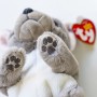 Детская игрушка мягконабивная TY BEANIE BELLIES. Серая собака WILFRED (TY)