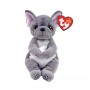 Детская игрушка мягконабивная TY BEANIE BELLIES. Серая собака WILFRED (TY)
