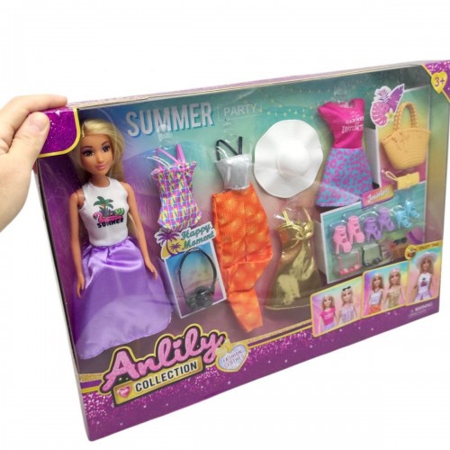 Лялька з гардеробом, в коробці (MiC) Лялька з гардеробом, в коробці (MiC)