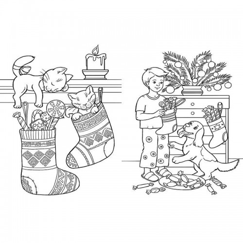 Большая книга раскрасок: Зимние праздники (Ранок) Большая книга раскрасок: Зимние праздники (Ранок)