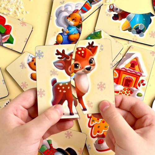 Деревянный пазл "Половинки: Животные" (Ubee) Деревянный пазл "Половинки: Животные" (Ubee)