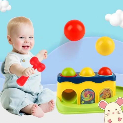 Игрушка развивающая "Молоточек с шариками" (HUANGER) Игрушка развивающая "Молоточек с шариками" (HUANGER)