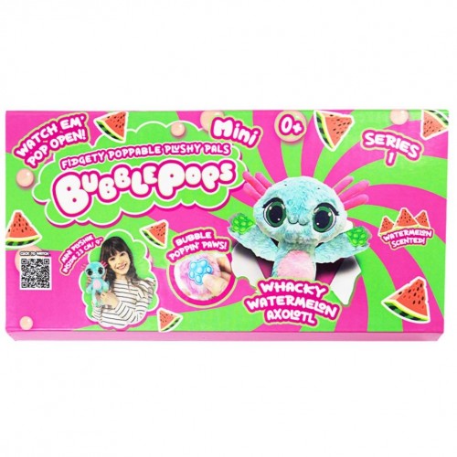 М’яка іграшка з ароматом "Bubble Pops міні. Кавуновий аксолотль" (20 см) (Bubble Pops) М’яка іграшка з ароматом "Bubble Pops міні. Кавуновий аксолотль" (20 см) (Bubble Pops)