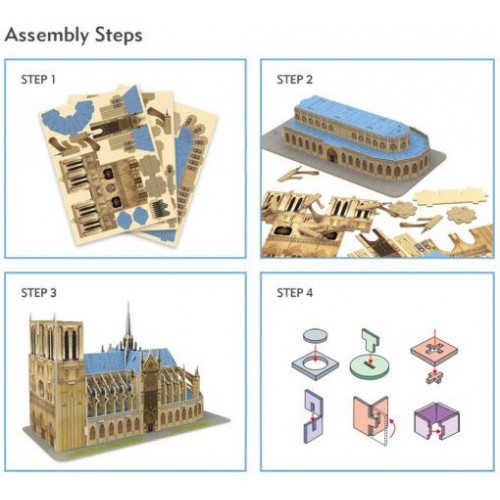Трехмерная головоломка-конструктор Нотр Дам де Пари (Cubic Fun) Трехмерная головоломка-конструктор Нотр Дам де Пари (Cubic Fun)