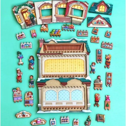 Деревянный вкладыш "Магазин игрушек" (Ubee) Деревянный вкладыш "Магазин игрушек" (Ubee)