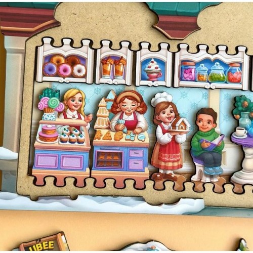 Деревянный вкладыш "Магазин игрушек" (Ubee) Деревянный вкладыш "Магазин игрушек" (Ubee)