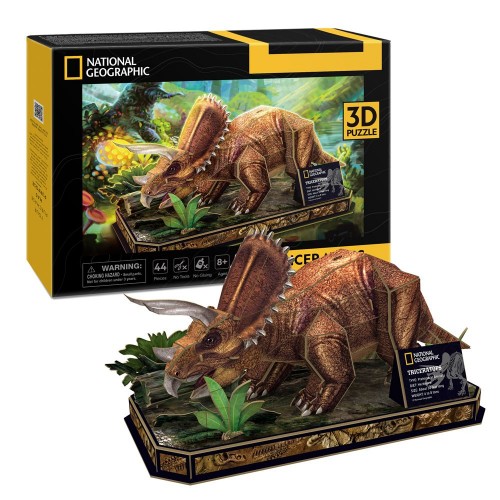 CubicFun Трехмерная головоломка-конструктор National Geographic Dino Трицератопс (Cubic Fun) CubicFun Трехмерная головоломка-конструктор National Geographic Dino Трицератопс (Cubic Fun)
