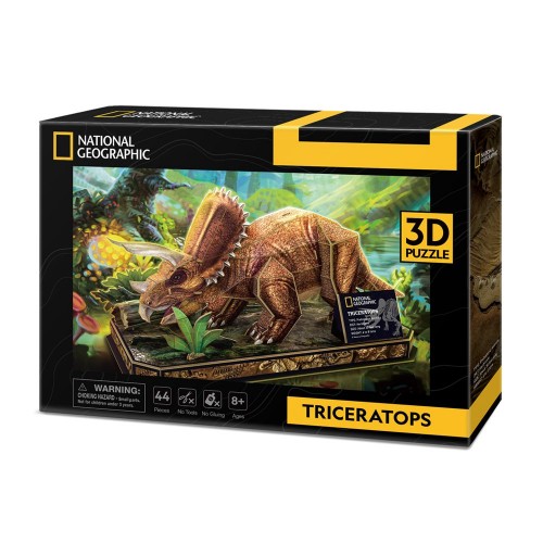 CubicFun Трехмерная головоломка-конструктор National Geographic Dino Трицератопс (Cubic Fun) CubicFun Трехмерная головоломка-конструктор National Geographic Dino Трицератопс (Cubic Fun)
