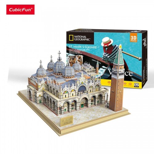 ТРЕХМЕРНАЯ ГОЛОВОЛОМКА-КОНСТРУКТОР National Geographic, Площадь Святого Марка (Cubic Fun) ТРЕХМЕРНАЯ ГОЛОВОЛОМКА-КОНСТРУКТОР National Geographic, Площадь Святого Марка (Cubic Fun)