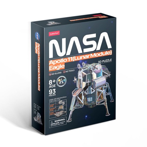 Трехмерная головоломка-конструктор NASA Лунный модуль Орел миссии Аполлон-11 (Cubic Fun) Трехмерная головоломка-конструктор NASA Лунный модуль Орел миссии Аполлон-11 (Cubic Fun)