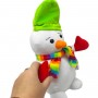 Мягкая игрушка "Снеговик" 24 см (фиолетовая шапочка) (Копиця) Мягкая игрушка "Снеговик" 24 см (фиолетовая шапочка) (Копиця)