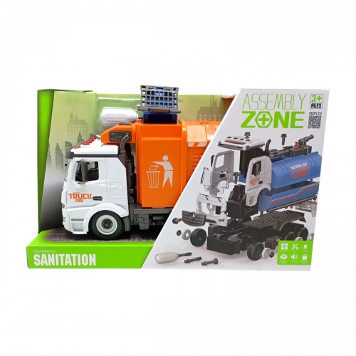Машина-конструктор "Мусоровоз" инерционная (YIWAN TOYS) Машина-конструктор "Мусоровоз" инерционная (YIWAN TOYS)