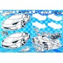 Розмальовка із завданнями + 114 наліпок "Hot Wheels", А4 (Jumbi)