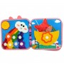 Мʼяка книжка-бізіборд (фетр, пальчикові ігри, цифри, сортер по кольорах, пискавка, елементи на липучках та кнопках) (MiC)