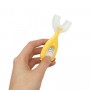 Дитяча зубна щітка-капа в футлярі (ЖОВТА) (MiC)