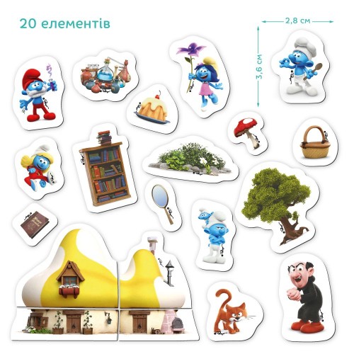 Магнітна гра "Дім Мрії. The Smurfs Їдальня Шефа" (Dodo)